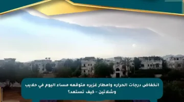 انخفاض درجات الحرارة وأمطار غزيرة متوقعة مساء اليوم في حلايب وشلاتين – كيف تستعد؟